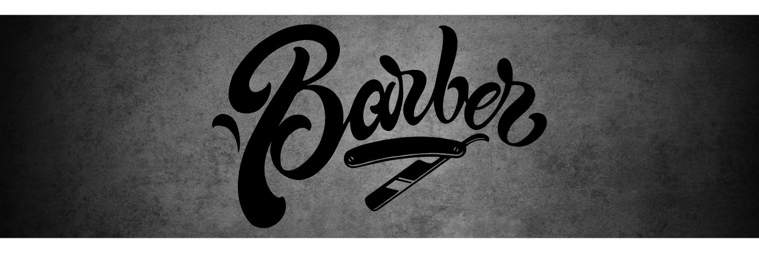 barber shop letisztult tábla és molinó elegáns modern reklám