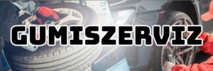 gumiszerviz fotós tábla és molinó valós képes autószerviz reklám