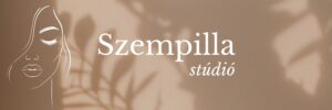 Barna szempilla szalon tábla elegáns, természetes megjelenéssel