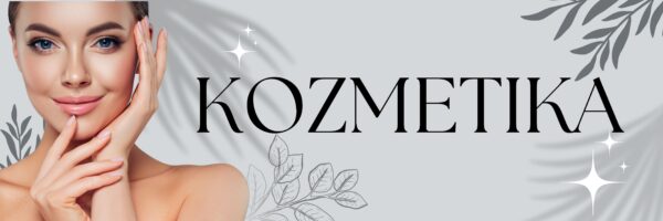 Szürke kozmetika cégtábla minimalista és elegáns stílusban