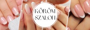 manikűr szalon fotós tábla és molinó elegáns körmös reklám