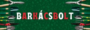 barkácsbolt zöld tábla és molinó friss megbízható barkács reklám