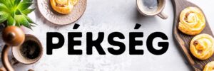pékség stílusos dekoráció grafika