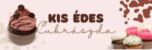 cukrászda modern tábla és molinó letisztult desszert üzlet reklám